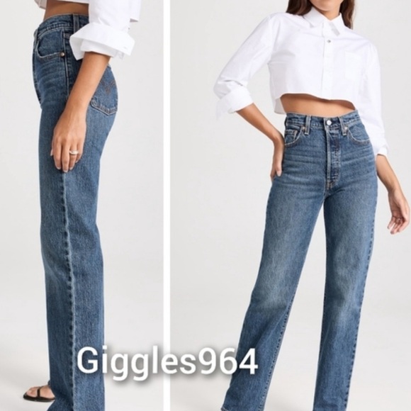 Levi's Ribcage Jeans Valley View 28x29 - Picture 5 of 5